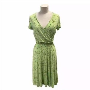 Lands End faux wrap dress 18